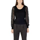 Only Puloverji ONLJULIE LS RIB MIX O-NECK CC KNT 15350562 Črna | Shoptok.si