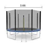 trambolina sa merdevinama i sigurnosnom mrežom - set 366 cm