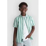 Lawson Stripe Kids Srajca white / vivid verdant