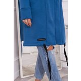 Kesi Insulated cape with hood in denim color | shoptok.hr