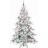vidaXL Umetno Zložljivo Božično Drevo with LEDs z stojalom 210cm PVC | Shoptok.si