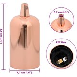  Grla za žarulje 2 kom ružičasto zlato E27 | shoptok.hr