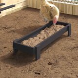 vidaXL Hranilica za kokoške Crna 80 x 28 x 13.5 cm | shoptok.hr