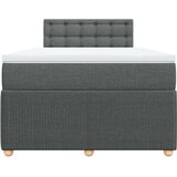 vidaXL Krevet box spring s madracem tamnosivi 120 x 190 cm tkanina | shoptok.hr