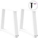  Noge za blagovaonski stol V-oblika 2 kom bijele 70x(42-43 3) cm | shoptok.hr
