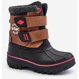 Kesi Children's snow boots with Velcro Lee Cooper Camel | shoptok.hr