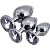 Playboy - analni dildo set - 3 dijela (srebrni) | shoptok.hr