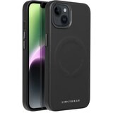 Roar kožna Mag Case maska kompatibilna s MagSafeom – za iPhone 14 Plus crna | shoptok.hr