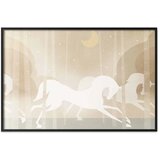  Plakat - Galloping Horses 60x40 Crni okvir | shoptok.hr