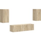  Komplet TV omaric 4 pcs Sonoma hrast Konstruiran les, (5000132675) | Shoptok.si