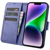 ICARER 2v1 usnjena preklopna torbica za iPhone 14 Plus Anti-RFID denarnica svetlo vijolična, (21522087) Cene