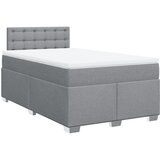  Krevet s oprugama i madracem svjetlosivi 120x190 cm od tkanine | shoptok.hr