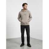 Sinsay Udobna hoodie majica s vezom Slike