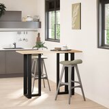  Noge za barski stol T-oblika 2 kom Crne 40x35x(100-101) cm Čelik | shoptok.hr