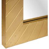 vidaXL Zrcalo za kupaonicu Zidne Crna i zlatna 50 x 2.5 x 70 cm | shoptok.hr
