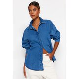 Trendyol Shirt - Dark blue - Oversize Cijene