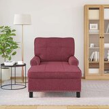  Ležaljka s jastukom Vinska crvena 91 x 157 x 91 cm tkanina | shoptok.hr