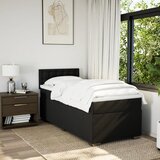  Box spring krevet s madracem crni 80 x 200 cm od tkanine | shoptok.hr