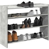 vidaXL Stalak za cipele boja betona 80x25x62 cm konstruirano drvo Cijene