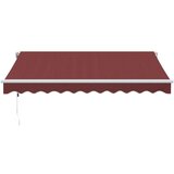 vidaXL Tenda na automatsko uvlačenje bordo 300 x 250 cm | shoptok.hr