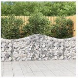  Lučne gabionske košare 4 kom 200x30x80/100 cm pocinčano željezo | shoptok.hr