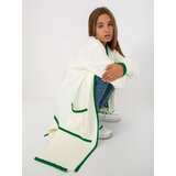 RUE PARIS Sweater-LC-SW-0340.42P-White-Green | Shoptok.si