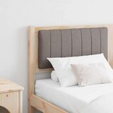 vidaXL tapecirano vzglavje rjava 160 cm masivna borovina in tkanina | Shoptok.si
