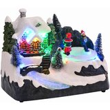 vidaXL božićna dekoracija za stol Šareni 16 x 11.5 x 13 cm Plastika | shoptok.hr