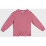 Sinsay Džemper s viskozom i ukrasnim ажur volanom soft touch | shoptok.hr