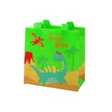  Poklon vrećica 23cm x 21.5cm x 11cm zelena dinosaur | shoptok.hr