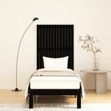  Zidno uzglavlje crno 82,5 x 3 x 110 cm od masivne borovine | shoptok.hr