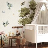  Foto tapeta - Spring Meadow - a Clearing With Flowers Painted in Watercolours 150x105 Vodootporna | shoptok.hr
