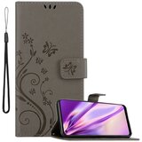 Cadorabo OnePlus v cvetlični sivi barvi - zaščitni pokrov pri oblikovanju cvetja z magnetnim zapiranjem, stoječimi funkcijami in režami za kartice, (20595630) | Shoptok.si