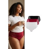 Trendyol Ženski set donjeg veša Tbbaw26Cm00021, 3 komada, Crni u