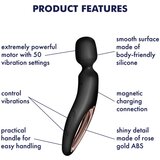 Satisfyer Wand-erland - masažni vibrator (crni) | shoptok.hr