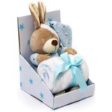 Bbo set plišana igračka + ćebence Bear Blue | ePonuda.com