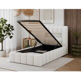 ELTAP Krem tapecirani krevet s prostorom za odlaganje s podnicom 90x200 cm Lamica – | shoptok.hr