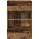  Zidni ormarići s LED svjetlima za TV 2 kom Staro drvo 40x30x60,5cm | Eponuda.com