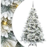 vidaXL Umestno božično drevo med 300 LED Zelena 180 cm PE in PVC | Shoptok.si