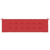  Blazina za vrtno klop rdeča 180x50x3 cm oxford tkanina, (20657297) | Shoptok.si