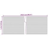vidaXL Vrtna platna 10 kosov siva 252,5x19 cm PVC | Shoptok.si