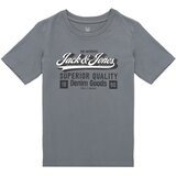 Jack & Jones JJELOGO TEE SS ONECK Siva u