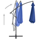  Konzolni vrtni suncobran s aluminijskim stupom 300 cm plavi | Eponuda.ba