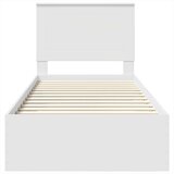  Konstrukcija postelje Bela 90 x 190 cm Konstruiran les, (5000104189) | Shoptok.si