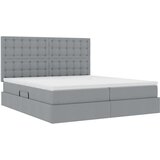  Postelja s shranjevanjem Svetlo siva 180 x 200 cm Umjetno usnje, (5000099384) | Shoptok.si