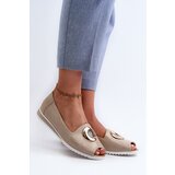Boto Women's pumps with eco leather ornament in gold Biolita | shoptok.hr