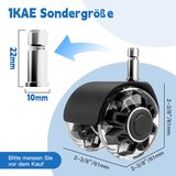 BAASHA nadomestna kolesa za pisarniški stol – 10 x 22 mm (5 koles) | Shoptok.si
