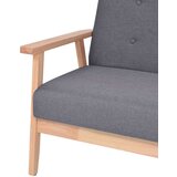  2-dijelna garnitura od tkanine tamnosiva | shoptok.hr