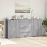  Komoda 3 kom boja hrasta sonome 60x31x84 cm konstruiranog drva | shoptok.hr
