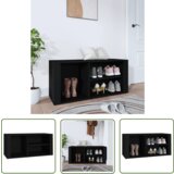 The Living Store Omarica za čevlje črna 100x35x45 cm inženirski les - Omarica Za Čevlje, (21744710) | Shoptok.si
